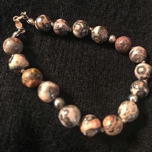 Multi-color stone bracelet.